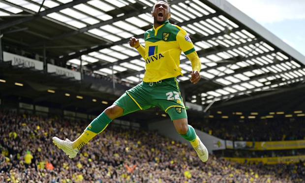 Norwich City's Nathan Redmond v Ipswich
